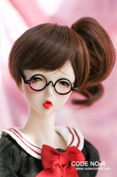 CAC000039 Black Circular Glasses for YOSD