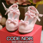 CMS000155 Pink Suede T-Strap Ribbon Shoes CMS000155 Pink Suede T-Strap Ribbon Shoes